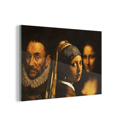Glasbild - 120x80 cm - Wandkunst - Girl with a Pearl Earring - Wilhelm von Oranien -