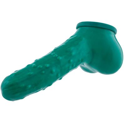 Dauerkondom Gurke Latex Penishülle Rubber Kondom Penis Sleeve 19 cm oder 21 cm