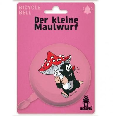 Logoshirt Fahrradklingel: Der Kleine Maulwurf mit Pilz: Ø 80mm