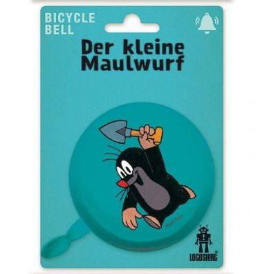 Logoshirt Fahrradklingel: Der Kleine Maulwurf mit Spaten: Ø 80mm