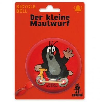 Logoshirt Fahrradklingel: Der Kleine Maulwurf mit Roller: Ø 80mm