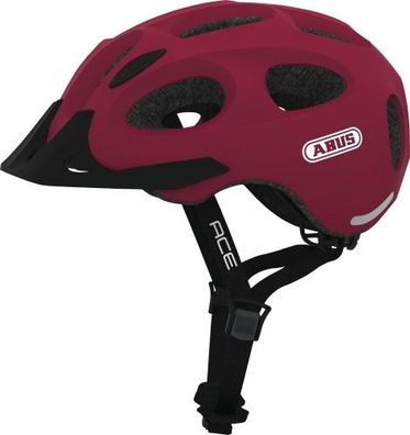 ABUS Fahrradhelm Youn-I ACE cherry red L Kopfumfang [cm] 56-61