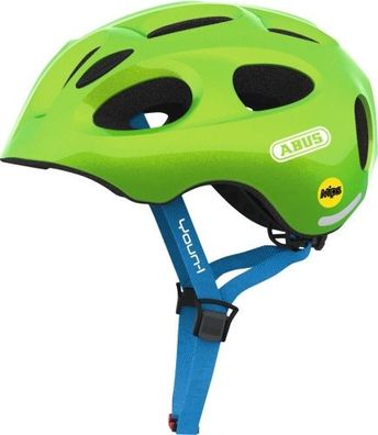 ABUS Fahrradhelm Youn-I MIPS sparkling green S Kopfumfang [cm] 48-54