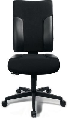 Bürodrehstuhl m. Synchrontechnik schwarz/ schwarz 420-540mm o. Armlehnen Trgf.110kg