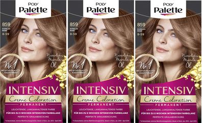 Poly Palette Intensiv Creme Coloration 859/8-59 Dunkles Rosa 3 Stk (3x115ml)