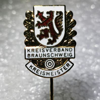 Schützen Anstecknadel - Kreisverband Braunschweig - Kreismeister - Niedersachsen