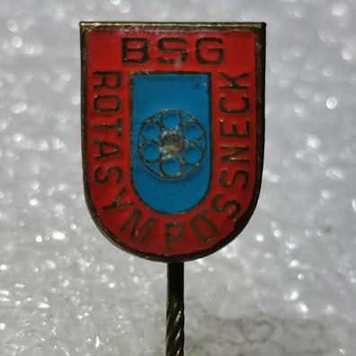 Fussball Anstecknadel - BSG Rotasym Pößneck - DDR - Thüringen - Bezirk Gera