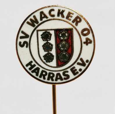Fussball Anstecknadel SV Wacker 04 Harras FV Thüringen Kreis Südthüringen