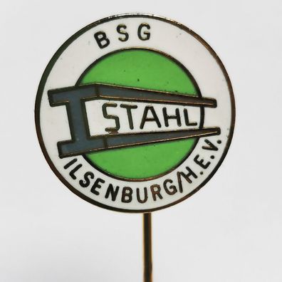 Fussball Anstecknadel BSG Stahl Ilsenburg DDR Sachsen-Anhalt Bezirk Magdeburg