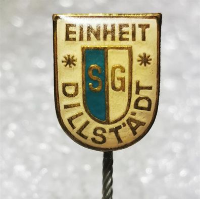 Fussball Anstecknadel - SG Einheit Dillstädt - DDR - Thüringen - Bezirk Suhl