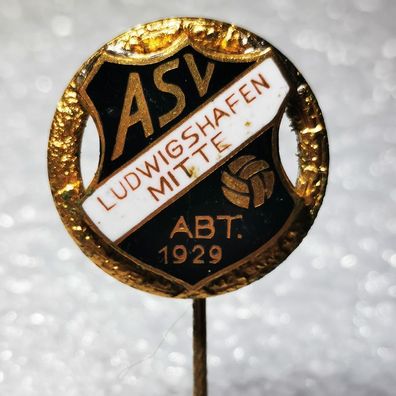 Fussball Anstecknadel - Ehrennadel - ASV Ludwigshafen Mitte 1929 - FV Südwest