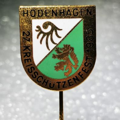 Schützen Anstecknadel - Hodenhagen - 27. Kreisschützenfest 1985 - Niedersachsen