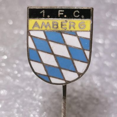 Fussball Anstecknadel - 1. FC Amberg 1921 - FV Bayern - Oberpfalz - Kreis Weiden