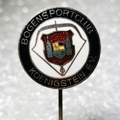 Sport Anstecknadel - Bogensportclub Königstein - Sachsen - Sächsische Schweiz