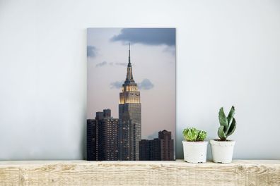 Glasbild - 20x30 cm - Wandkunst - Empire State Building Manhattan NY