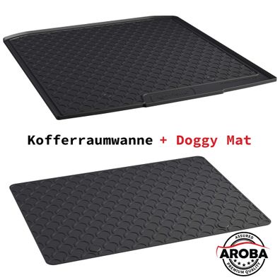 SET Kofferraumwanne & DoggyMat passend für Skoda Superb Combi Kombi 3 2015> tieferLB