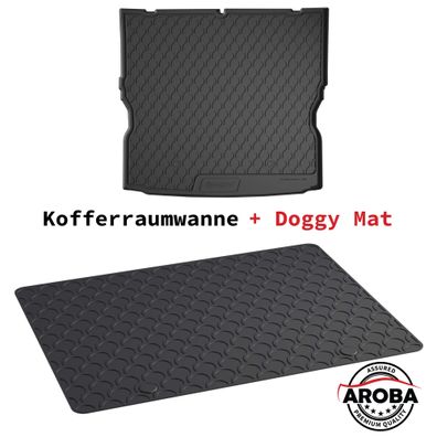 SET Kofferraumwanne & DoggyMat passend für Opel Zafira B 2005-2014 Kofferraummatte