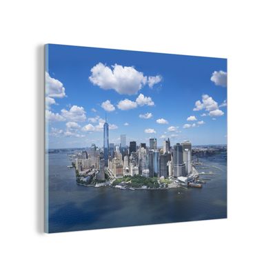 Glasbild - 120x90 cm - Wandkunst - New York - Manhattan - Skyline