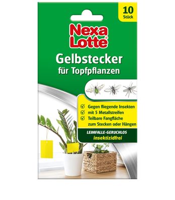 NEXA LOTTE® Gelbstecker für Topfpflanzen, 10 Stück