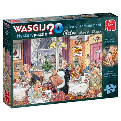 Jumbo 19177 Wasgij Mystery Retro 4 Live-Unterhaltung 1000 Teile Puzzle