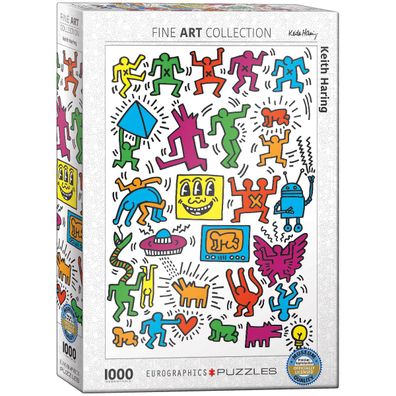 EuroGraphics 6000-5513 Keith Haring Collage 1000-Teile Puzzle