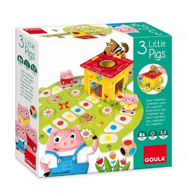 Goula 53146 3 kleine Schweinchen, Kinderspiel