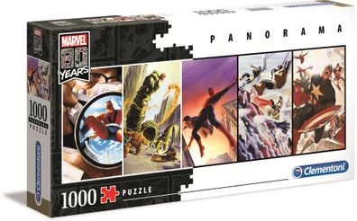 Clementoni 39546 Marvel 80 Jahre 1000 Teile Panorama Puzzle