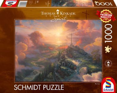 Schmidt Spiele 59679 Thomas Kinkade Spirit Das Kreuz 1000 Teile Puzzle