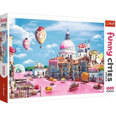Trefl 10598 Funny Cities Süßigkeiten in Venedig 1000 Teile Puzzle
