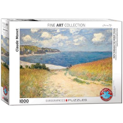EuroGraphics 6000-1499 Strandweg zwischen Weizenfeldern von Claude Monet ...