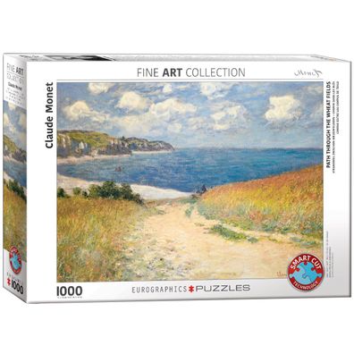 EuroGraphics 6000-1499 Strandweg zwischen Weizenfeldern von Claude Monet