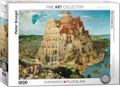 EuroGraphics 6000-0837 Pieter Bruegel Der Turmbau zu Barbel 1000 Teile Puzzle