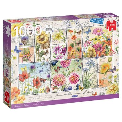 JUMBO 18812 Premium Collection – Janneke Brinkman, Briefmarken mit Sommerblumen ...