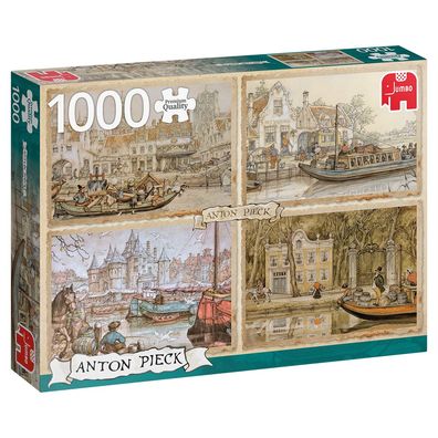 JUMBO 18855 Anton Pieck Kanalboote - 1000 Teile Puzzle