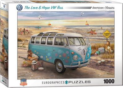 Eurographics 6000-5310 The Love & Hope VW Bus 1000 Teile Puzzle