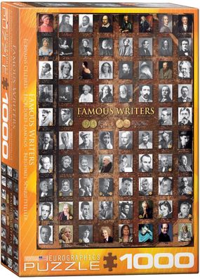 EuroGraphics 6000-0249 Berühmte Schriftsteller 1000 Teile Puzzle