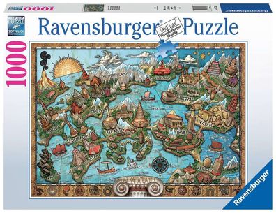 Ravensburger 16728 Geheiminsvolles Atlantis 1000 Teile Puzzle