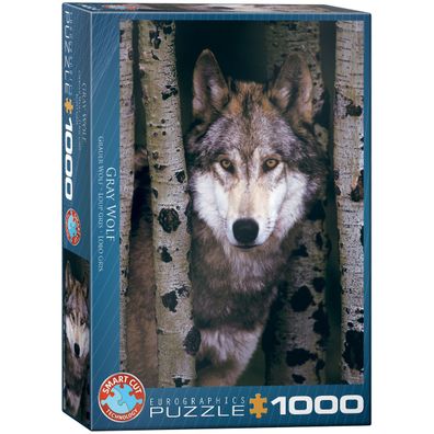 EuroGraphics 6000-1244 Gray Wolf 1000 Teile Puzzle