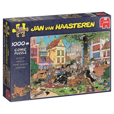 JUMBO 19056 Jan van Haasteren Fang die Katze! 1000 Teile Puzzle