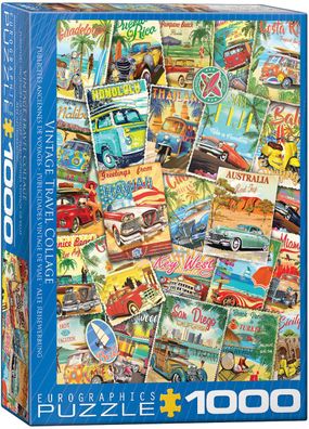 EuroGraphics 6000-5628 Alte Reisewerbung 1000 Teile Puzzle