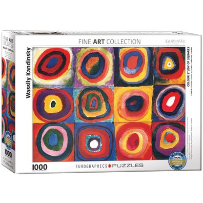 EuroGraphics 6000-1323 Farbstudie Quadrate von Wassily Kandinsky 1000-Teile Puzzle