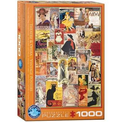 EuroGraphics 6000-0935 Theater und Oper Werbeplakate 1000-Teile Puzzle