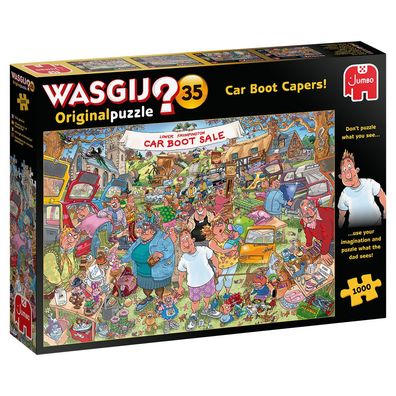 JUMBO 19184 Wasgij Original 35 Flohmarkt-Chaos 1000 Teile Puzzle