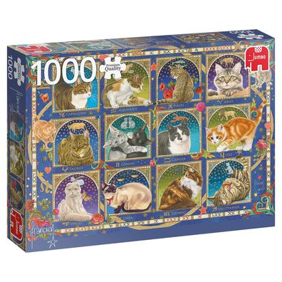 JUMBO 18853 Francien van Westering Horoskop-Katzen 1000 Teile Puzzle