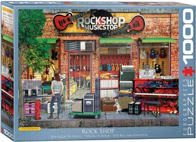 EuroGraphics 6000-5614 Paul Normand Der Rockmusikladen 1000 Teile Puzzle