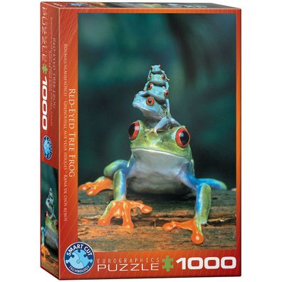 EuroGraphics 6000-3004 Rotaugenlaubfrosch 1000-Teile Puzzle