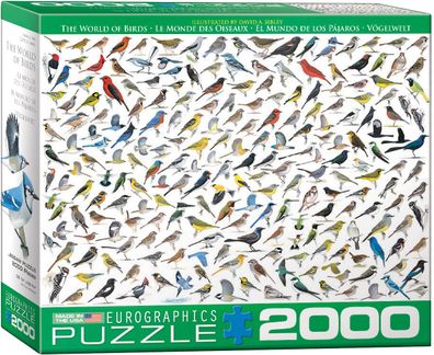 EuroGraphics 8220-0821 Die Welt der Vögel 2000-teiliges Puzzle