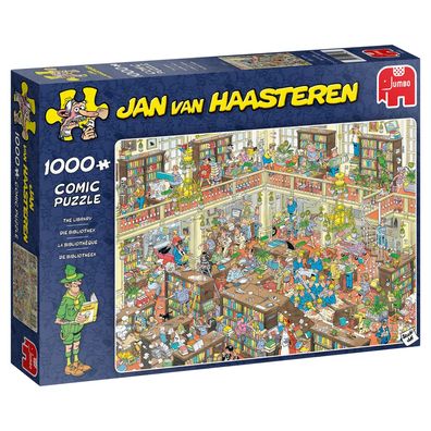 Jumbo 19092 Jan van Haasteren Die Bibliothek,1000 Teile Puzzle