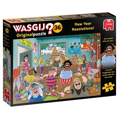 JUMBO 25000 Wasgij Original 36 Neujahres Vorsätze 1000 Teile Puzzle