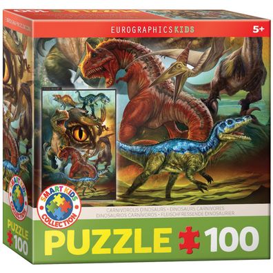 Eurographics 6100-0359 Fleischfressende Dinosaurier 100 Teile Puzzle